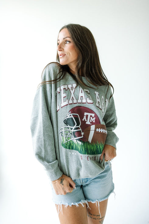Texas A&M Malone Multimedia OS Fleece Crew